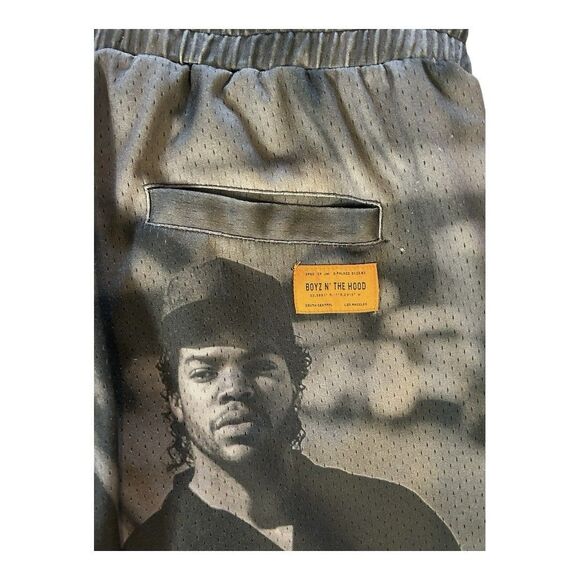 Boyz N The Hood Shorts Size XL Mesh Ice Cube Cuba Gooding All Over Shoe Palace - Picture 6 of 7